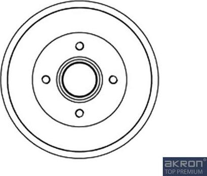 AKRON-MALÒ 1120058 - Спирачен барабан vvparts.bg