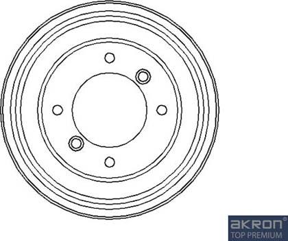 AKRON-MALÒ 1120002 - Спирачен барабан vvparts.bg