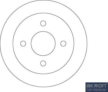 AKRON-MALÒ 1120014 - Спирачен барабан vvparts.bg