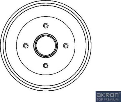 AKRON-MALÒ 1120010 - Спирачен барабан vvparts.bg