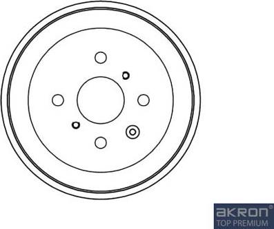 AKRON-MALÒ 1120011 - Спирачен барабан vvparts.bg