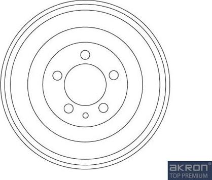 AKRON-MALÒ 1120086 - Спирачен барабан vvparts.bg