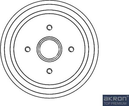 AKRON-MALÒ 1120030 - Спирачен барабан vvparts.bg