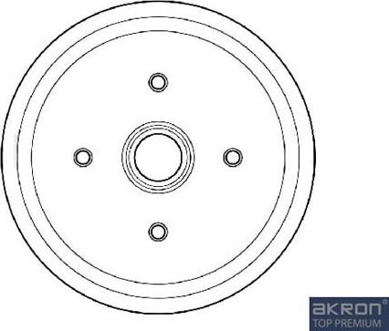 AKRON-MALÒ 1120032 - Спирачен барабан vvparts.bg