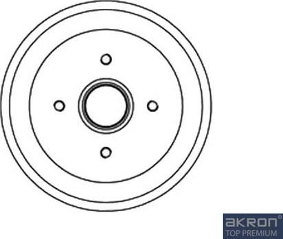 AKRON-MALÒ 1120029 - Спирачен барабан vvparts.bg