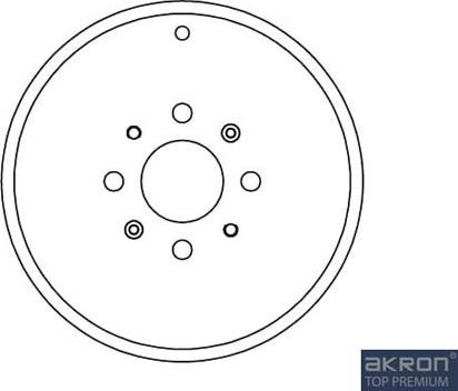 AKRON-MALÒ 1120025 - Спирачен барабан vvparts.bg