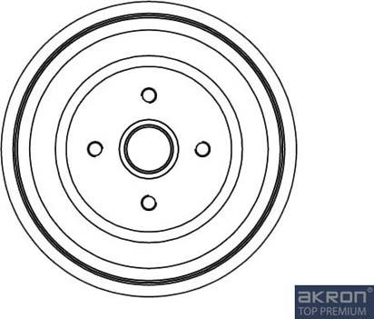 AKRON-MALÒ 1120078 - Спирачен барабан vvparts.bg
