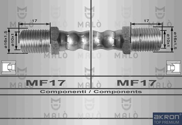 AKRON-MALÒ 8449 - Спирачен маркуч vvparts.bg