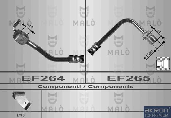 AKRON-MALÒ 8464 - Спирачен маркуч vvparts.bg