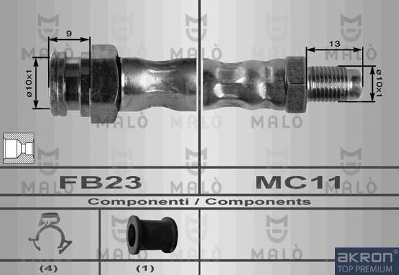 AKRON-MALÒ 8405 - Спирачен маркуч vvparts.bg