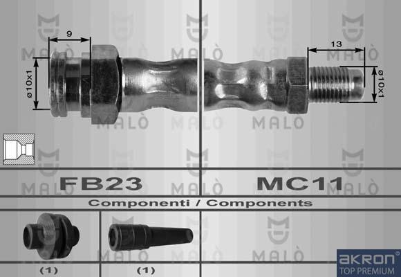 AKRON-MALÒ 8481 - Спирачен маркуч vvparts.bg