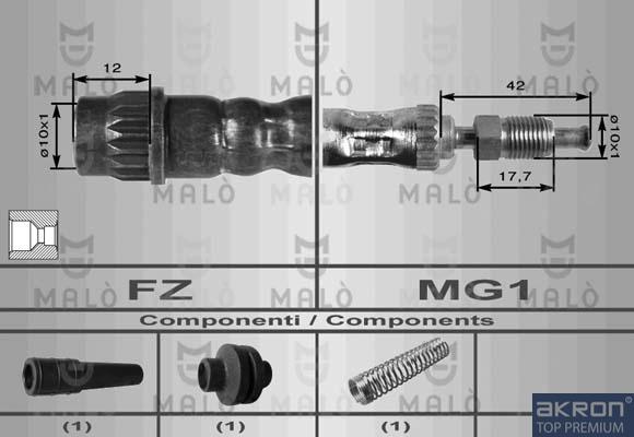 AKRON-MALÒ 8569 - Спирачен маркуч vvparts.bg