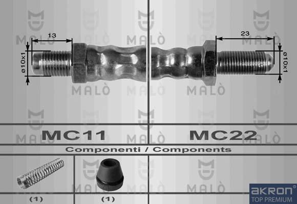 AKRON-MALÒ 8587 - Спирачен маркуч vvparts.bg