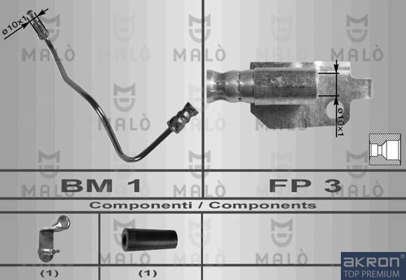 AKRON-MALÒ 8601 - Спирачен маркуч vvparts.bg