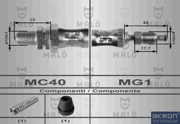 AKRON-MALÒ 8610 - Спирачен маркуч vvparts.bg