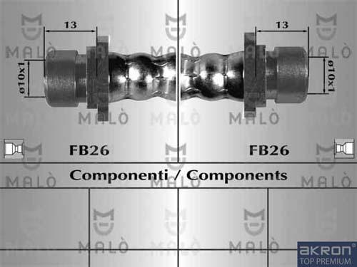 AKRON-MALÒ 80978 - Спирачен маркуч vvparts.bg