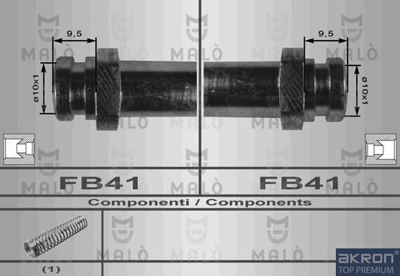 AKRON-MALÒ 80052 - Спирачен маркуч vvparts.bg