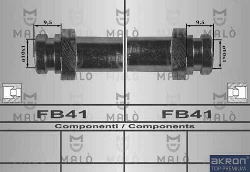 AKRON-MALÒ 80050 - Спирачен маркуч vvparts.bg