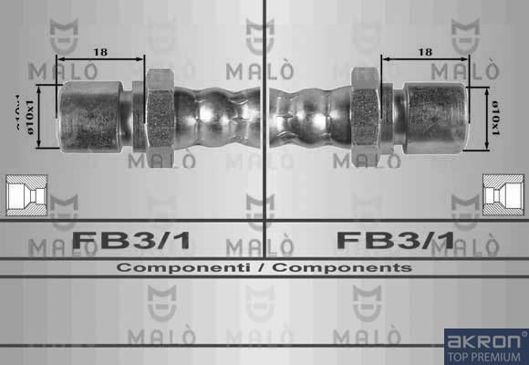 AKRON-MALÒ 8541 - Спирачен маркуч vvparts.bg
