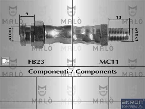 AKRON-MALÒ 80854 - Спирачен маркуч vvparts.bg