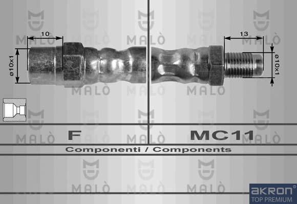 AKRON-MALÒ 8036 - Спирачен маркуч vvparts.bg