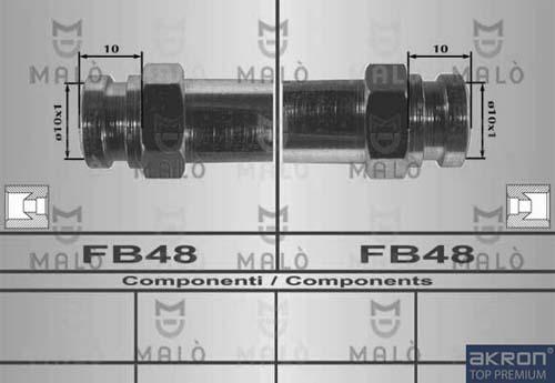 AKRON-MALÒ 80259 - Спирачен маркуч vvparts.bg