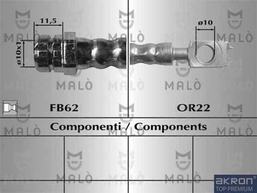 AKRON-MALÒ 81069 - Спирачен маркуч vvparts.bg