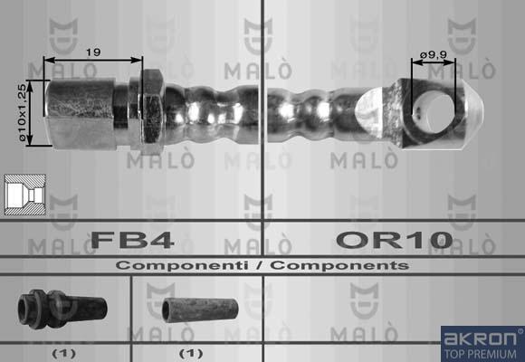 AKRON-MALÒ 8304 - Спирачен маркуч vvparts.bg