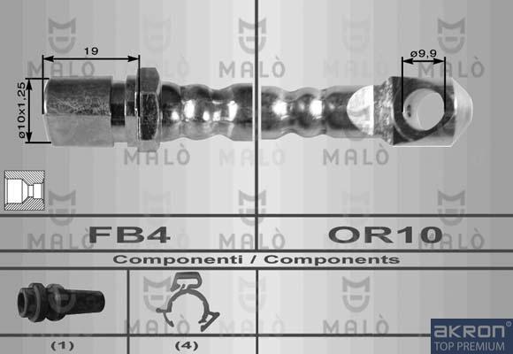AKRON-MALÒ 8303 - Спирачен маркуч vvparts.bg