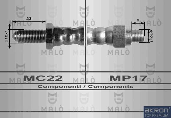 AKRON-MALÒ 8342 - Спирачен маркуч vvparts.bg