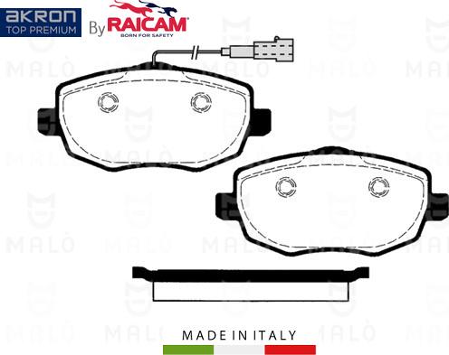 AKRON-MALÒ 28480401 - Комплект спирачно феродо, дискови спирачки vvparts.bg