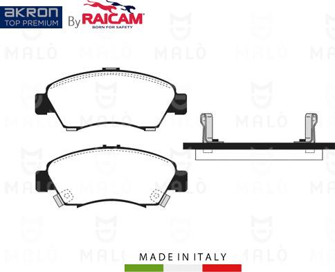 AKRON-MALÒ 28480022 - Комплект спирачно феродо, дискови спирачки vvparts.bg