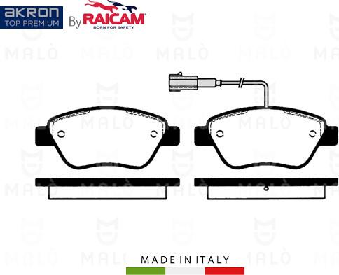 AKRON-MALÒ 28480199 - Комплект спирачно феродо, дискови спирачки vvparts.bg