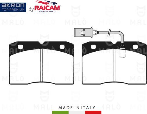 AKRON-MALÒ 28480378 - Комплект спирачно феродо, дискови спирачки vvparts.bg