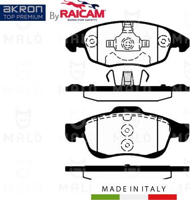 AKRON-MALÒ 28480254 - Комплект спирачно феродо, дискови спирачки vvparts.bg