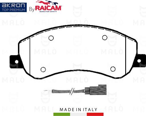 AKRON-MALÒ 28480219 - Комплект спирачно феродо, дискови спирачки vvparts.bg