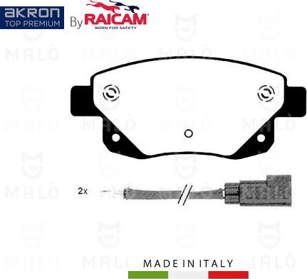 AKRON-MALÒ 28480223 - Комплект спирачно феродо, дискови спирачки vvparts.bg