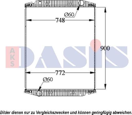 AKS Dasis 400011S - Радиатор, охлаждане на двигателя vvparts.bg