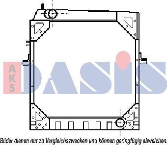 AKS Dasis 400150N - Радиатор, охлаждане на двигателя vvparts.bg