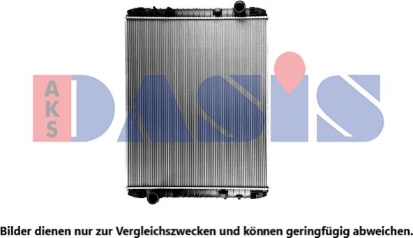 AKS Dasis 400220SXV - Радиатор, охлаждане на двигателя vvparts.bg