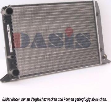 AKS Dasis 480490N - Радиатор, охлаждане на двигателя vvparts.bg