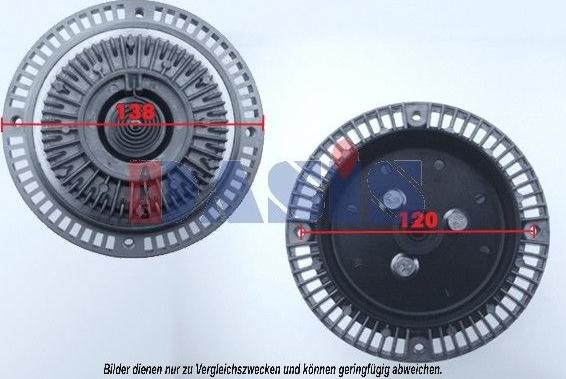 AKS Dasis 488080N - Съединител, вентилатор на радиатора vvparts.bg