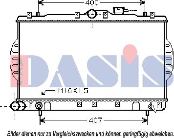 AKS Dasis 560016N - Радиатор, охлаждане на двигателя vvparts.bg