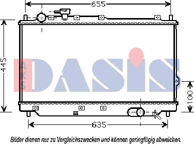 AKS Dasis 510062N - Радиатор, охлаждане на двигателя vvparts.bg