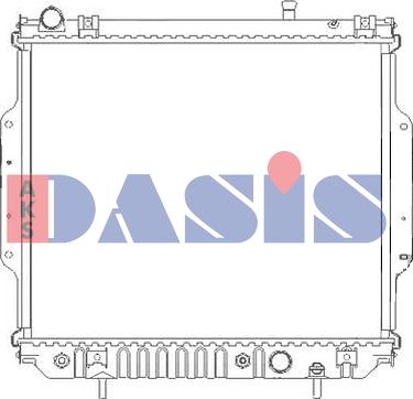 AKS Dasis 520146N - Радиатор, охлаждане на двигателя vvparts.bg