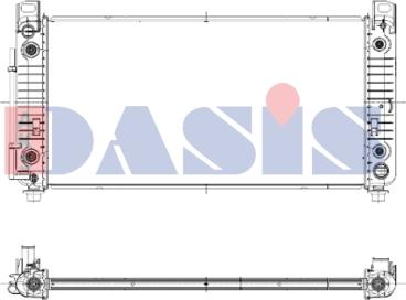 AKS Dasis 520107N - Радиатор, охлаждане на двигателя vvparts.bg