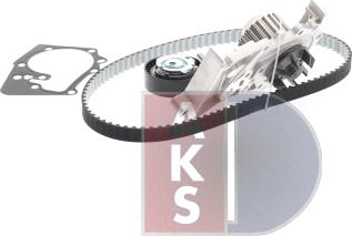 AKS Dasis 570325N - Водна помпа+ к-кт ангренажен ремък vvparts.bg