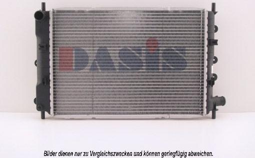 AKS Dasis 090600N - Радиатор, охлаждане на двигателя vvparts.bg