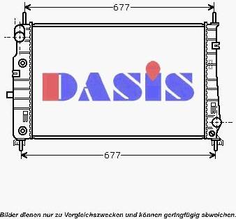 AKS Dasis 090068N - Радиатор, охлаждане на двигателя vvparts.bg