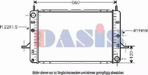 AKS Dasis 090039N - Радиатор, охлаждане на двигателя vvparts.bg